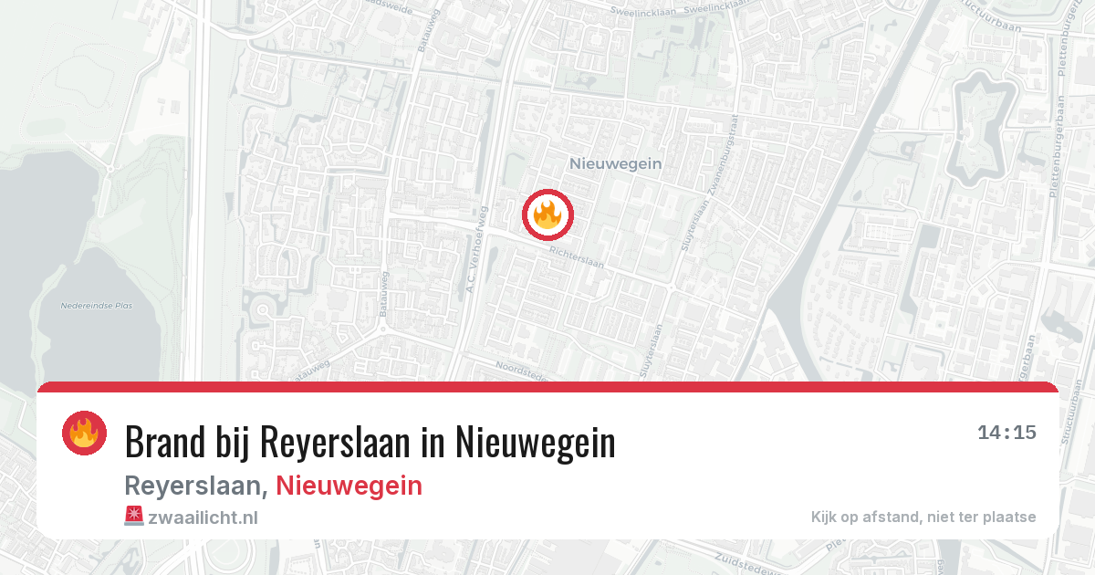 Brand bij Reyerslaan in Nieuwegein — 12 jul 2026