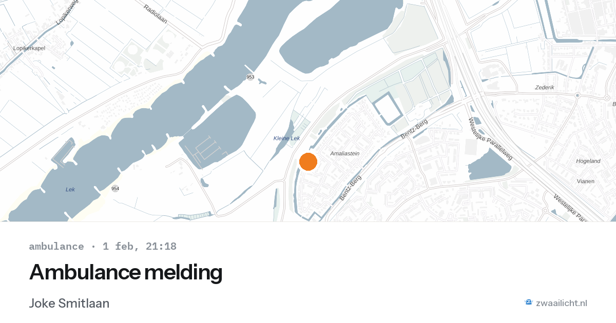 Ambulance melding — 1 feb 2026