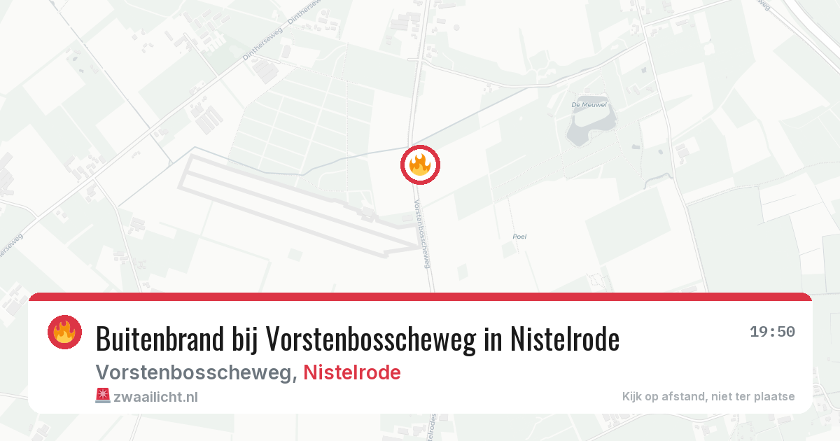 Buitenbrand bij Vorstenbosscheweg in Nistelrode — 5 mrt 2026