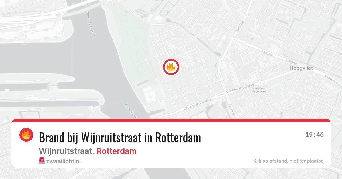 Brand bij Wijnruitstraat in Rotterdam — 2 apr 2026