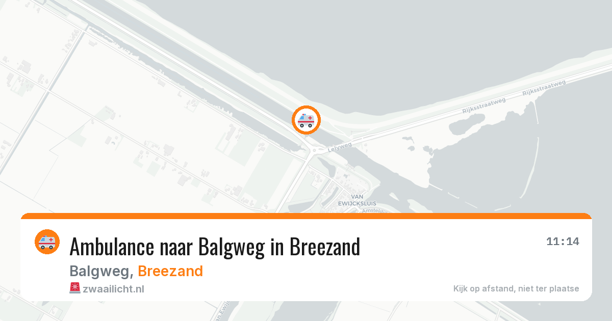 Ambulance naar Balgweg in Breezand — 29 jul 2026