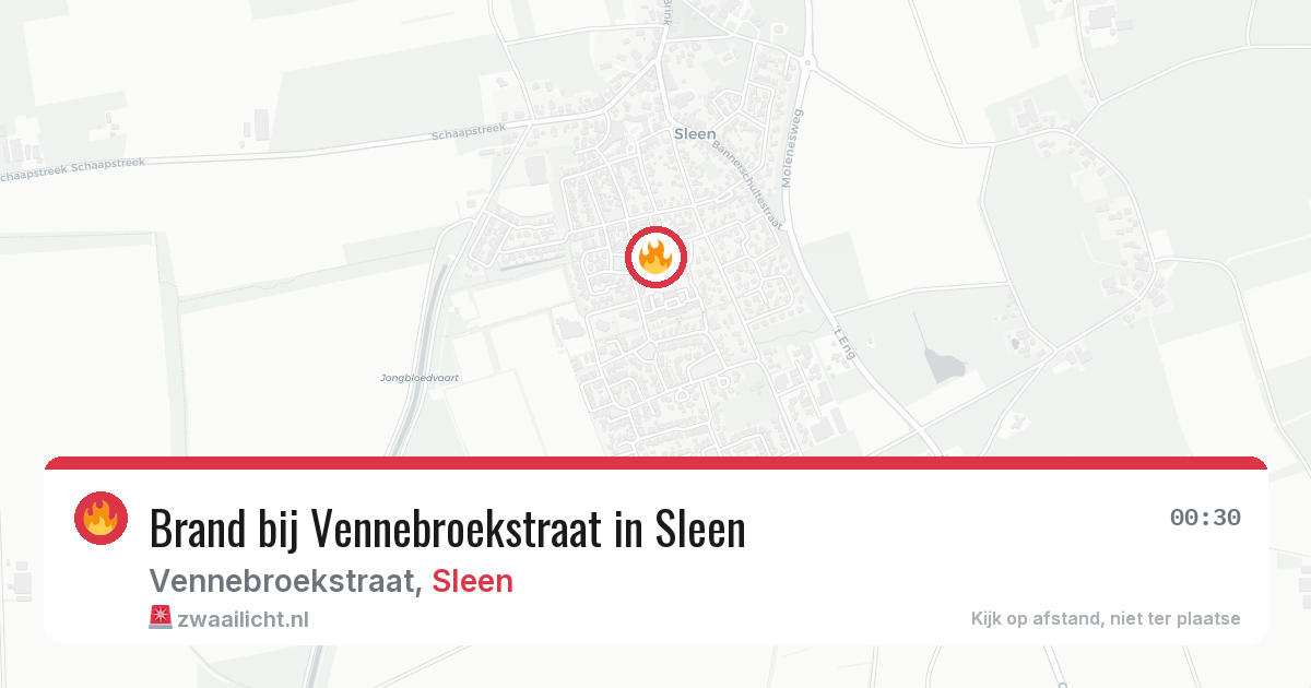 Brand bij Vennebroekstraat in Sleen — 22 feb 2026