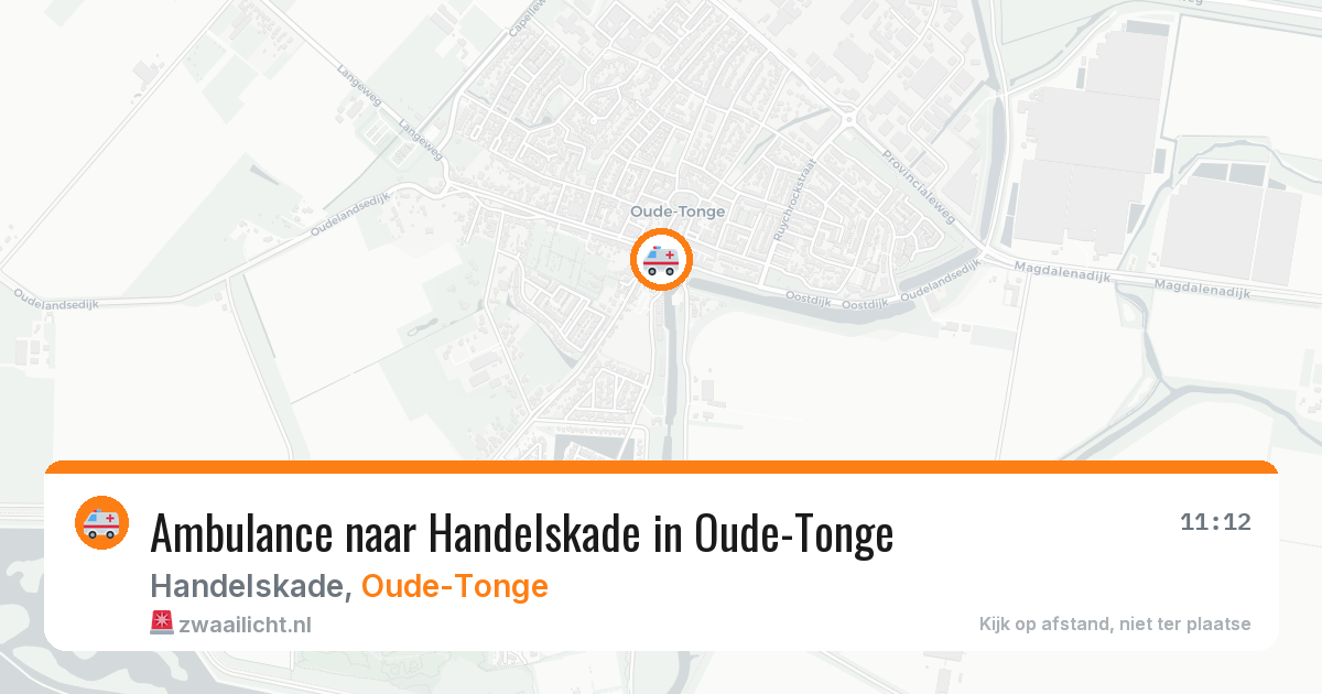 Ambulance naar Handelskade in Oude-Tonge — 24 jun 2026