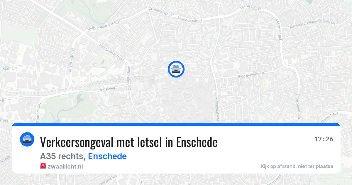 Verkeersongeval met letsel in Enschede — 15 jun 2026