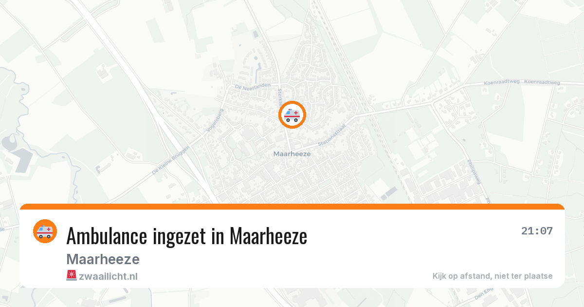 Ambulance ingezet in Maarheeze — 11 mei 2026
