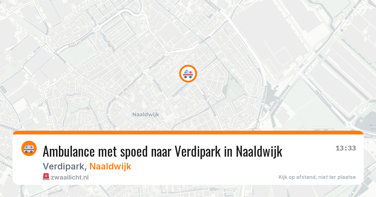 Ambulance met spoed naar Verdipark in Naaldwijk — 19 jun 2026