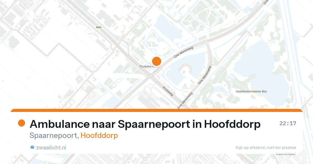 Ambulance naar Spaarnepoort in Hoofddorp — 11 jun 2026