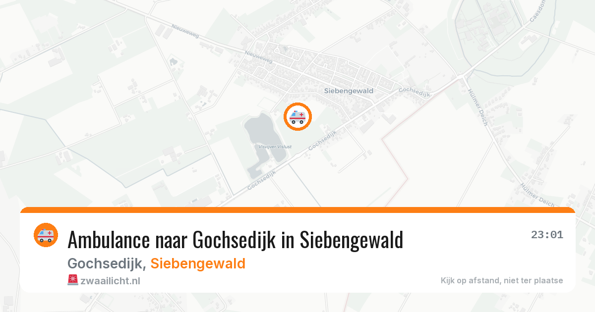 Ambulance naar Gochsedijk in Siebengewald — 2 aug 2026