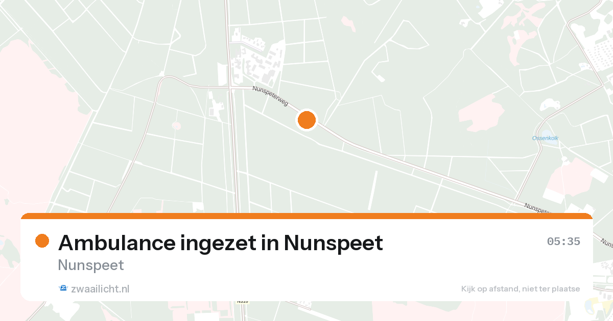 Ambulance ingezet in Nunspeet — 7 feb 2026