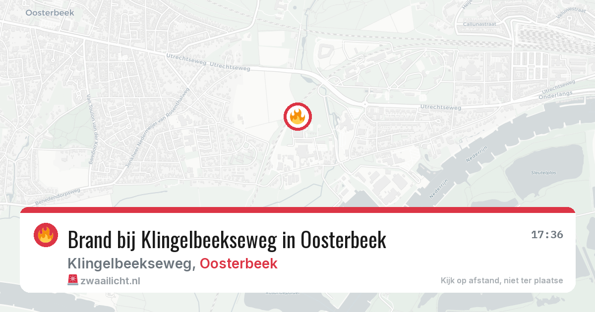 Brand bij Klingelbeekseweg in Oosterbeek — 29 mei 2026