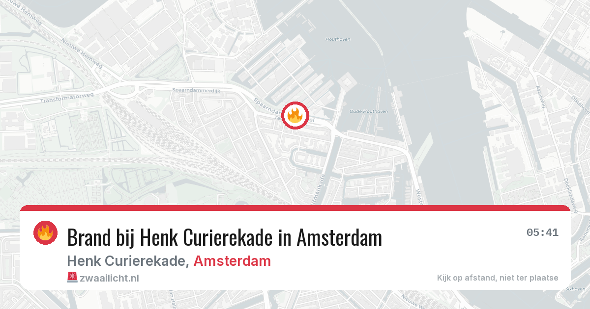Brand bij Henk Curierekade in Amsterdam — 28 apr 2026