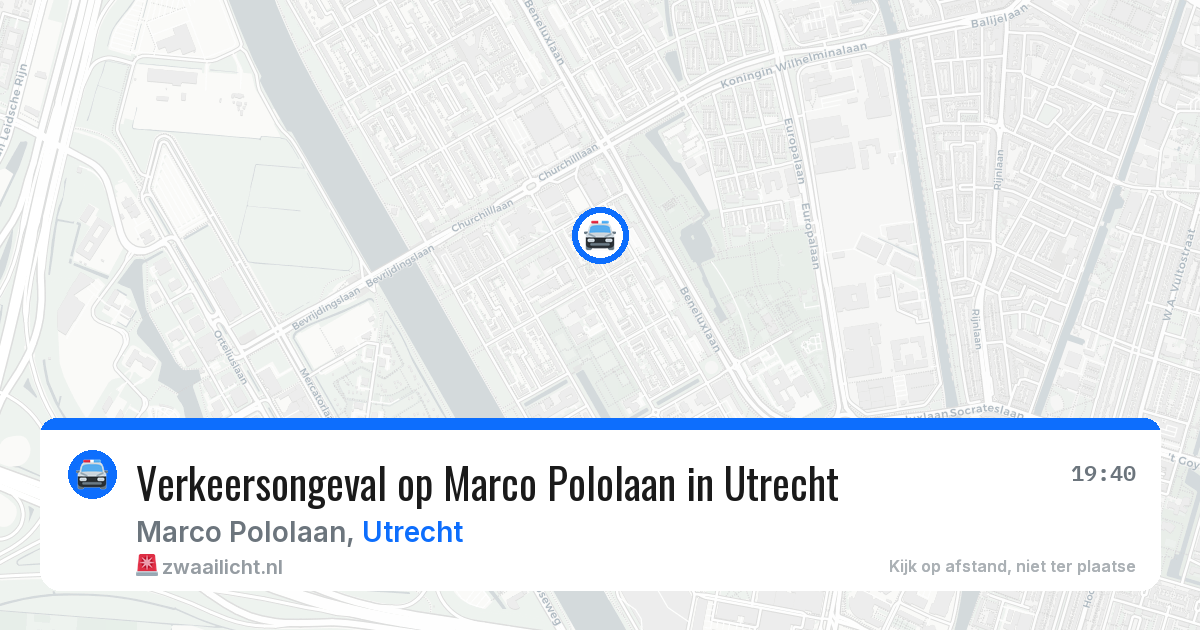 Verkeersongeval op Marco Pololaan in Utrecht — 4 jun 2026