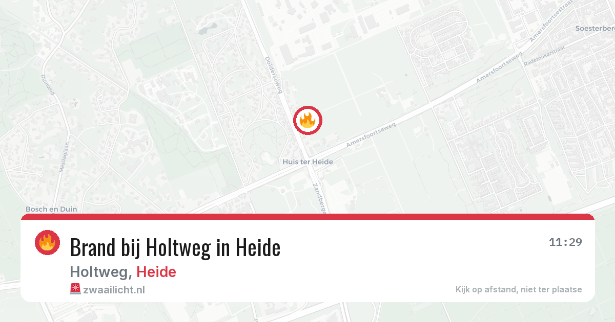 Brand bij Holtweg in Heide — 22 apr 2026