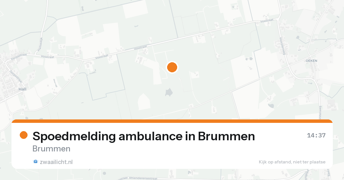 Spoedmelding ambulance in Brummen — 30 jan 2026