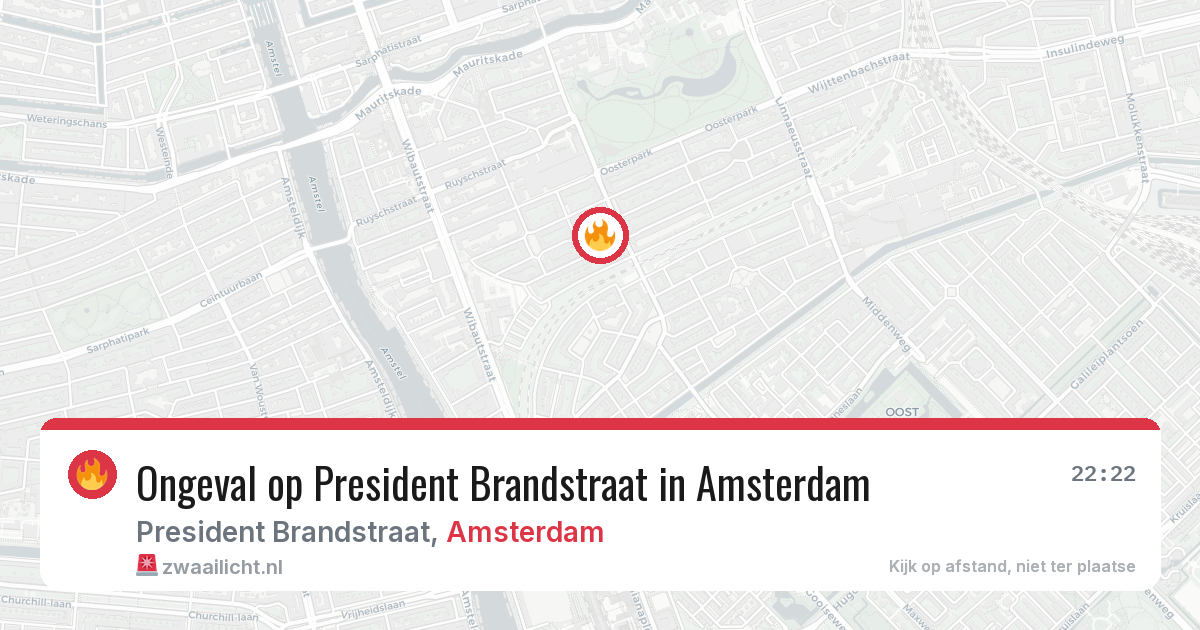 Ongeval op President Brandstraat in Amsterdam — 11 jun 2026