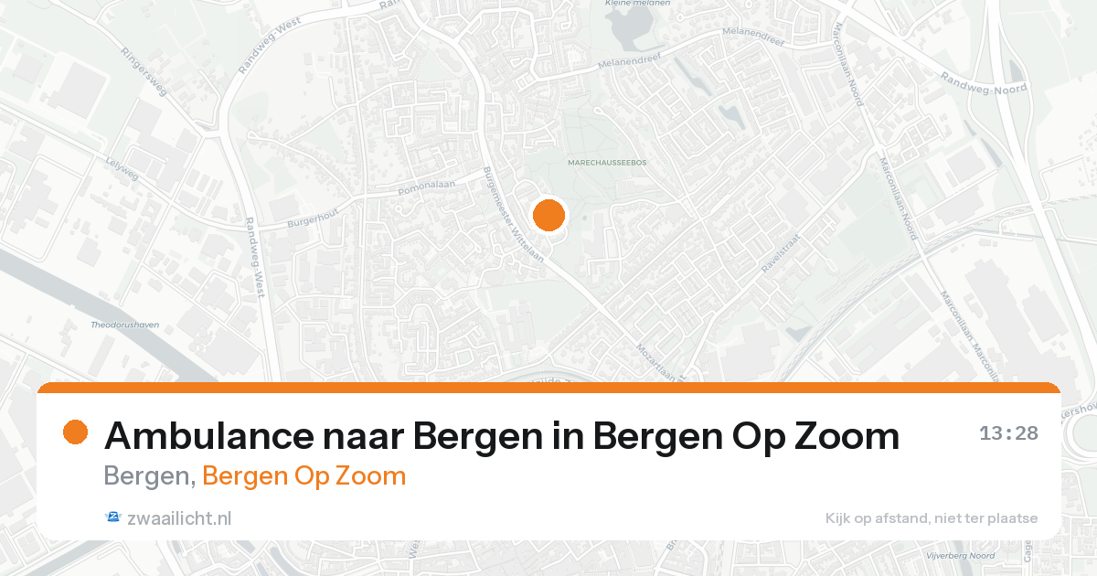 Ambulance naar Bergen in Bergen Op Zoom — 16 aug 2026