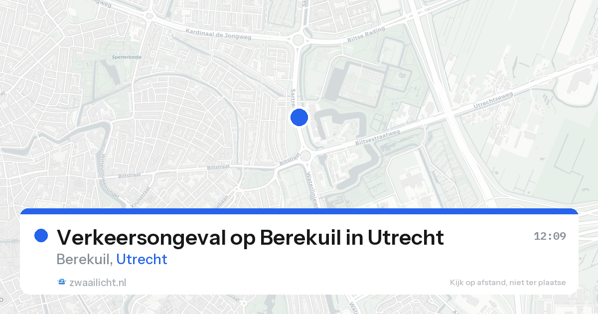 Verkeersongeval op Berekuil in Utrecht — 19 aug 2026