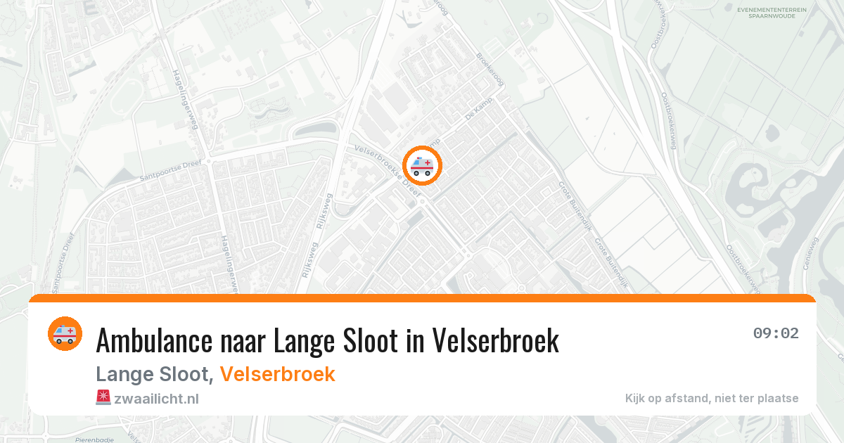 Ambulance naar Lange Sloot in Velserbroek — 27 mei 2026