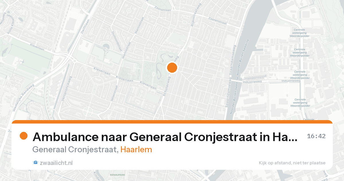 Ambulance naar Generaal Cronjestraat in Haarlem — 15 aug 2026