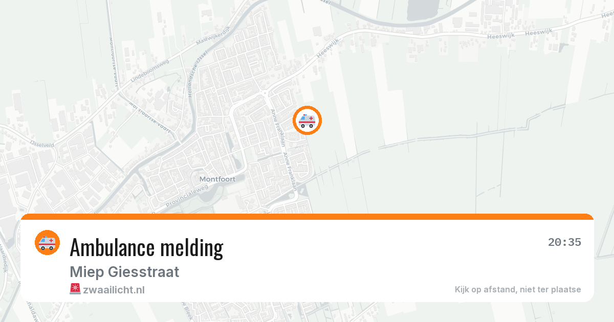 Ambulance melding — 27 mei 2026