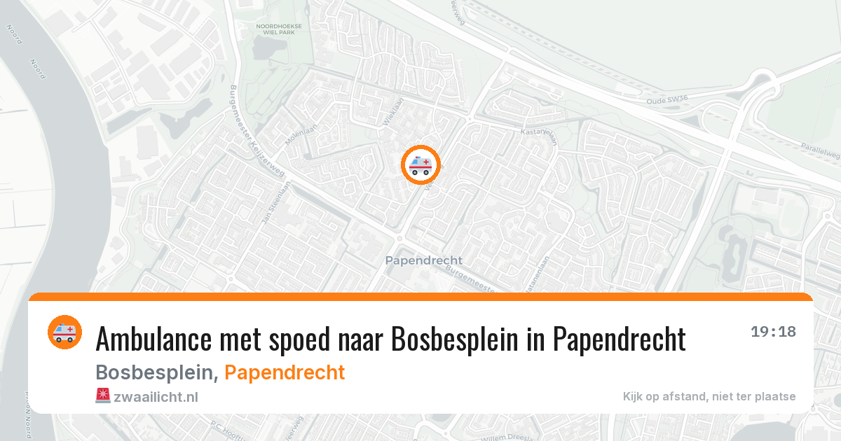 Ambulance met spoed naar Bosbesplein in Papendrecht — 16 feb 2026
