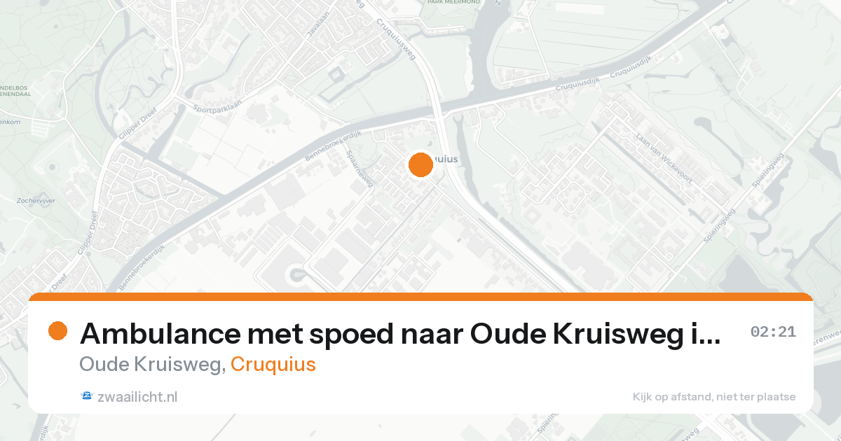 Ambulance met spoed naar Oude Kruisweg in Cruquius — 31 jan 2026