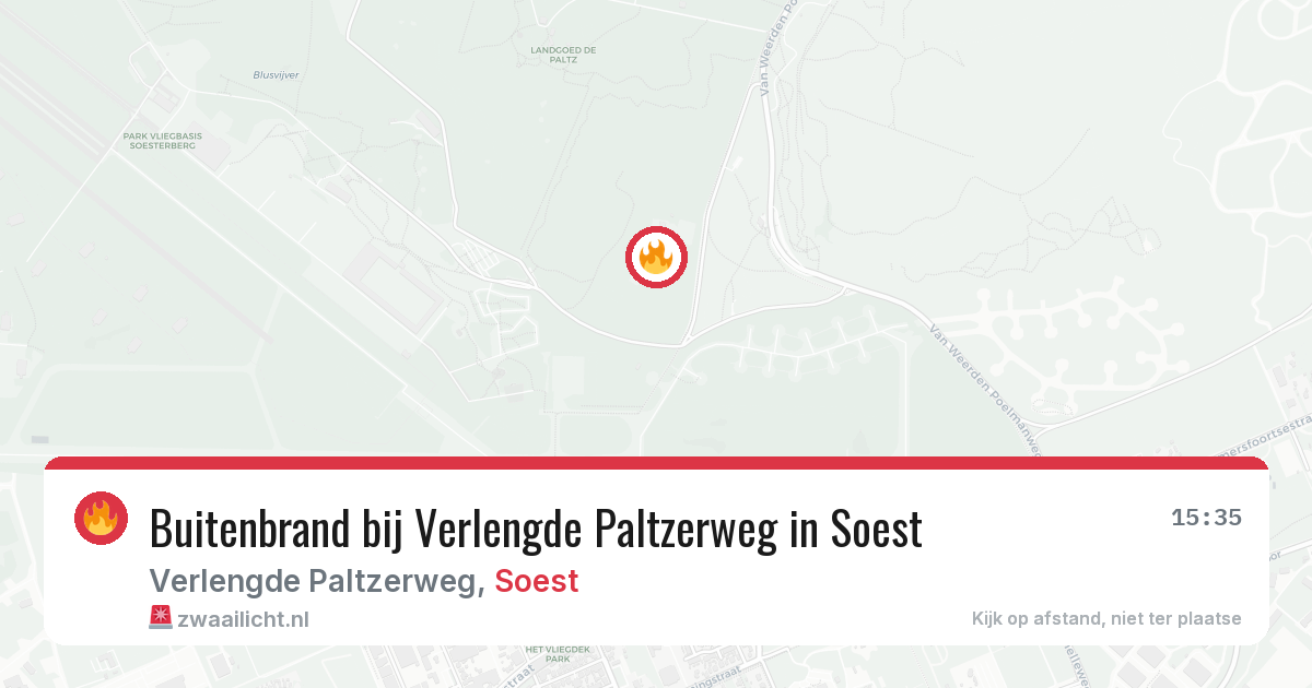 Buitenbrand bij Verlengde Paltzerweg in Soest — 13 aug 2026