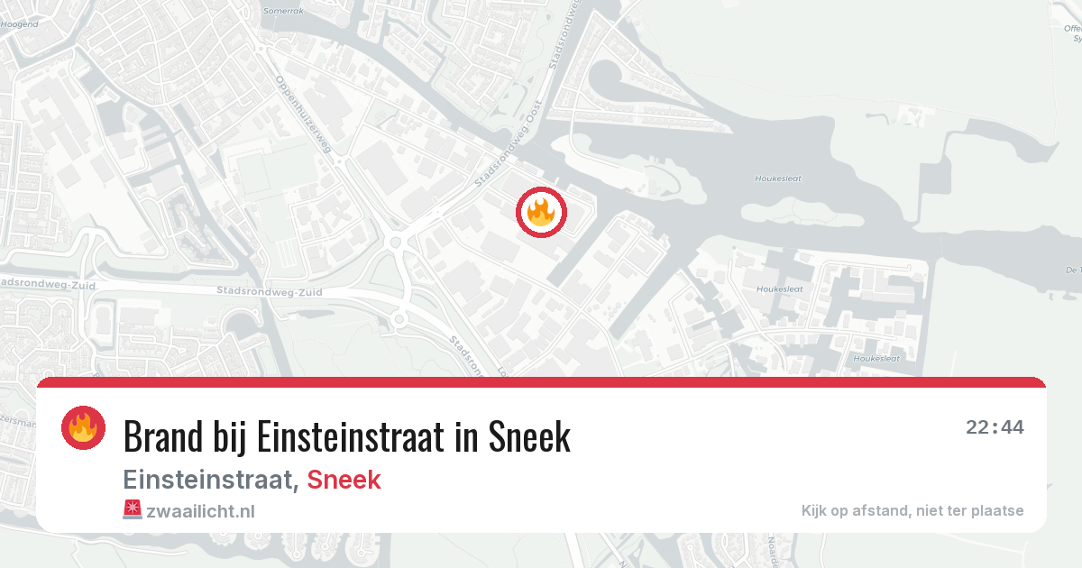 Brand bij Einsteinstraat in Sneek — 26 jun 2026