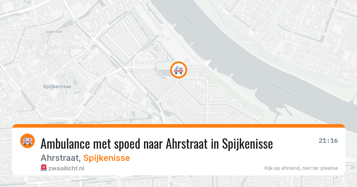 Ambulance met spoed naar Ahrstraat in Spijkenisse — 20 jul 2026