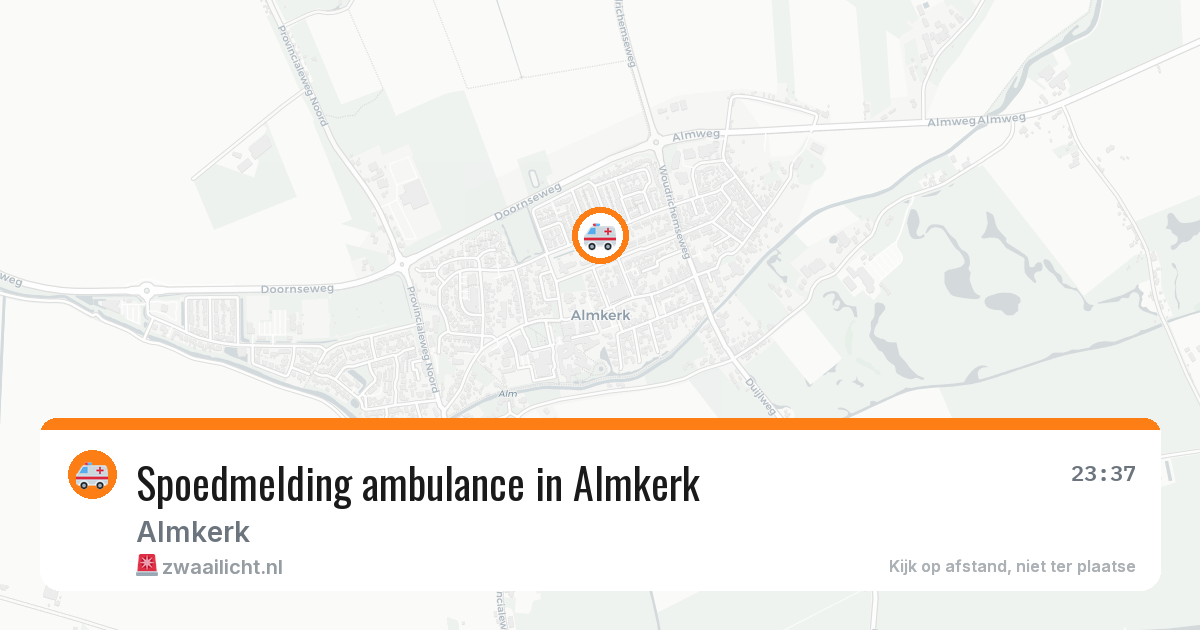 Spoedmelding ambulance in Almkerk — 27 jun 2026