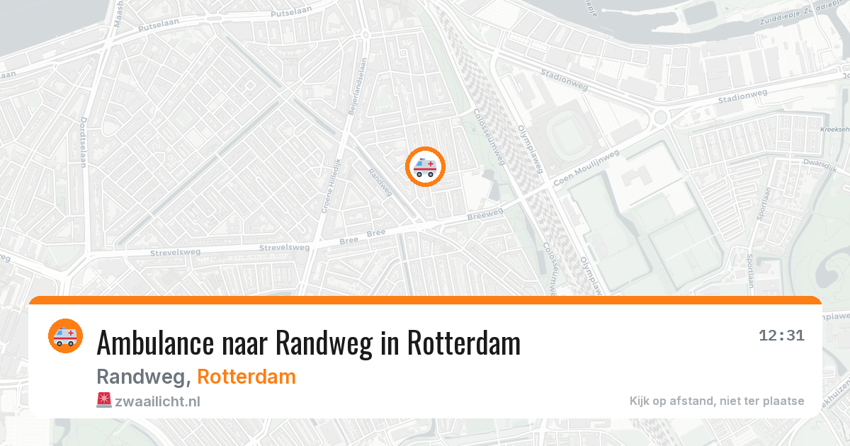 Ambulance naar Randweg in Rotterdam — 29 jun 2026