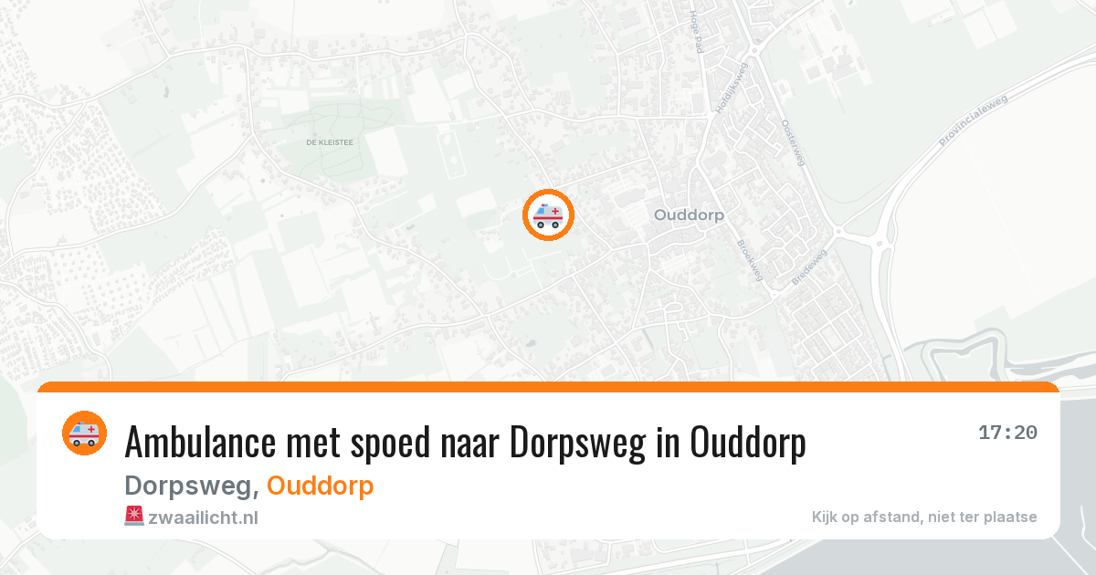 Ambulance met spoed naar Dorpsweg in Ouddorp — 12 jul 2026