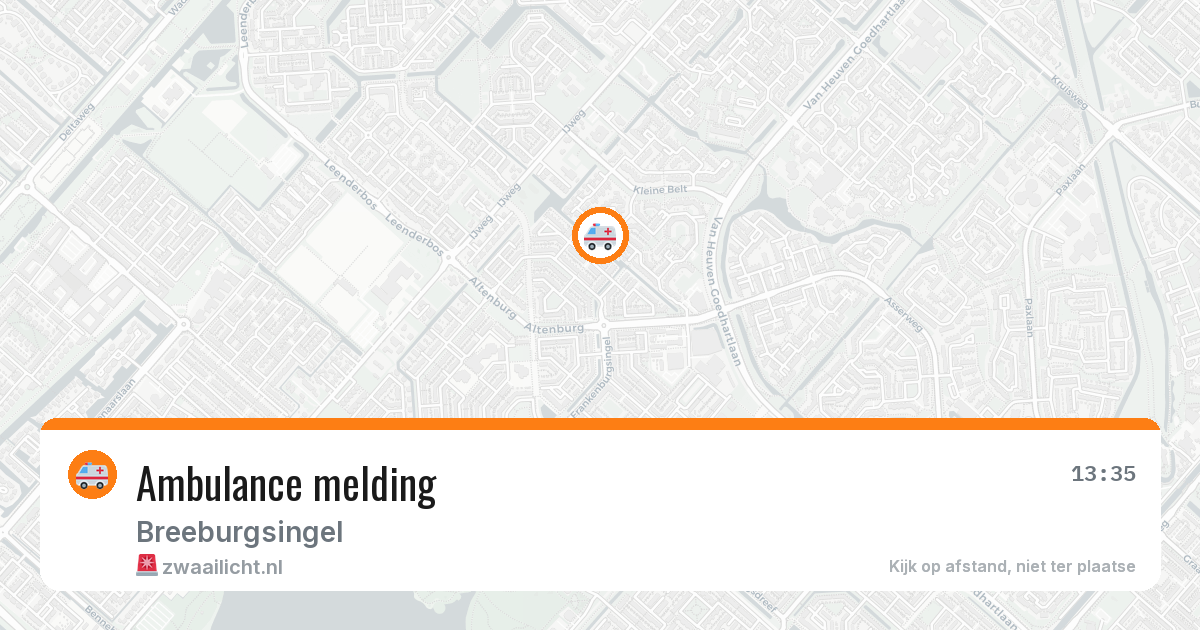Ambulance melding — 8 feb 2026