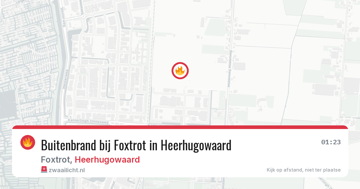 Buitenbrand bij Foxtrot in Heerhugowaard — 31 jul 2026