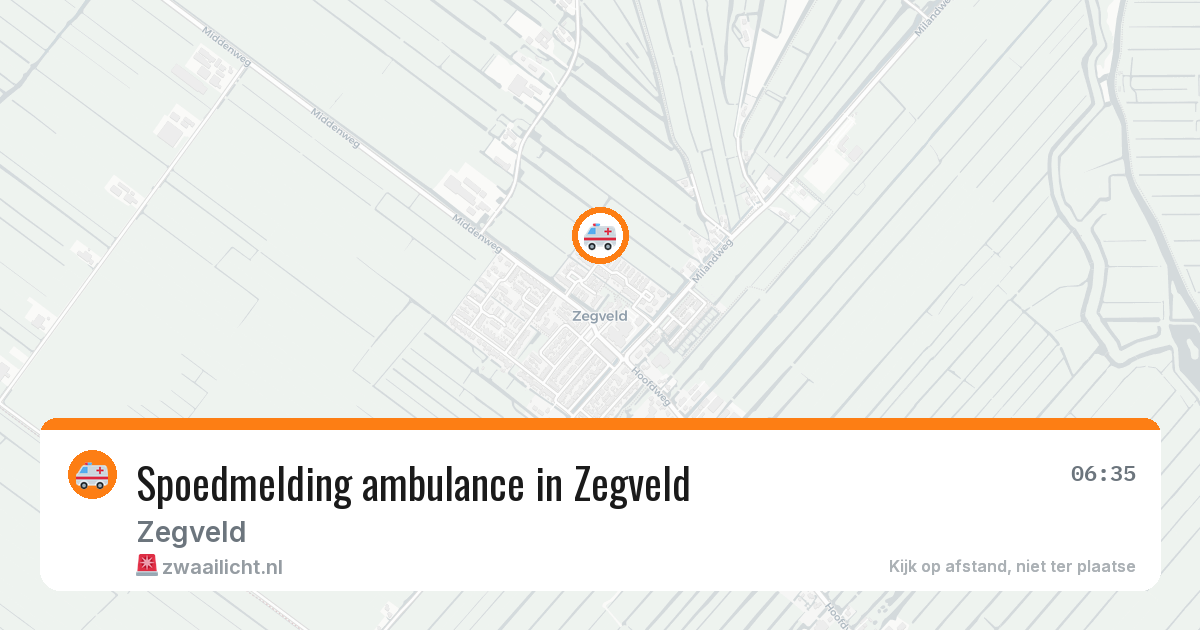 Spoedmelding ambulance in Zegveld — 29 jan 2026