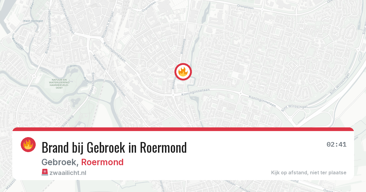 Brand bij Gebroek in Roermond — 21 mei 2026
