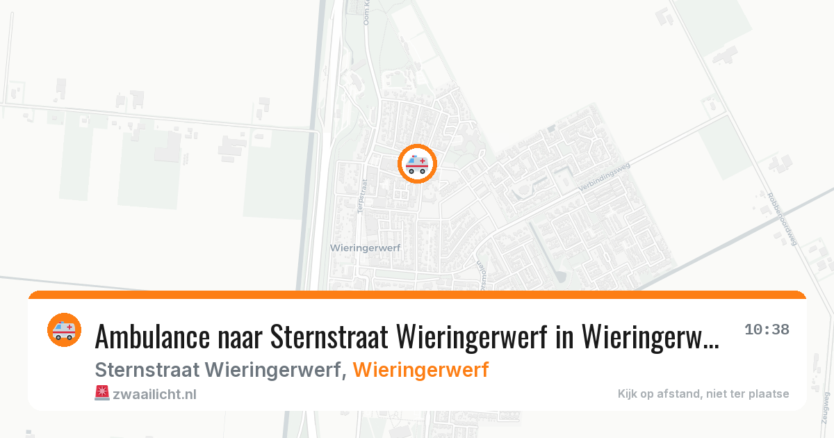 Ambulance naar Sternstraat Wieringerwerf in Wieringerwerf — 8 aug 2026