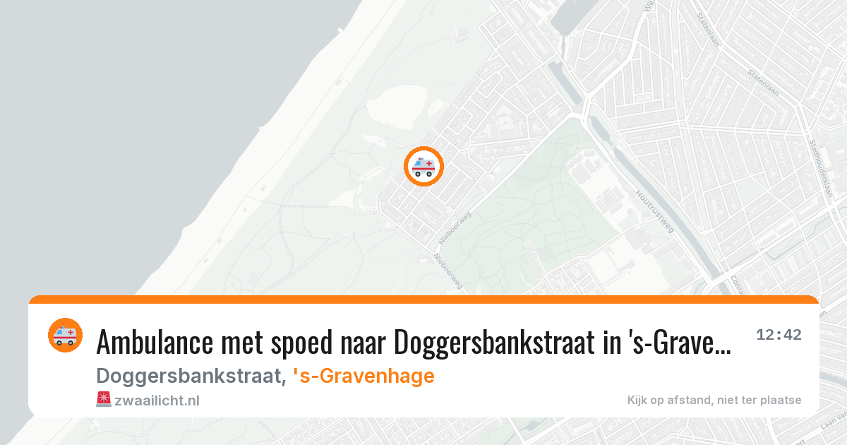 Ambulance met spoed naar Doggersbankstraat in 's-Gravenhage — 1 aug 2026