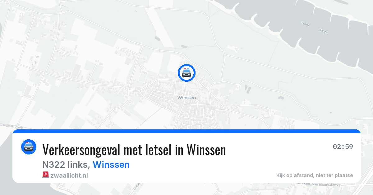 Verkeersongeval met letsel in Winssen — 9 jul 2026