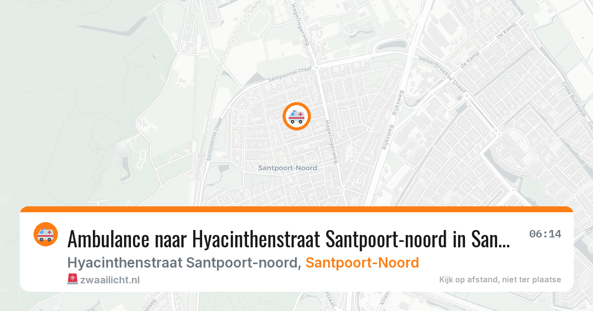 Ambulance naar Hyacinthenstraat Santpoort-noord in Santpoort-Noord — 9 feb 2026