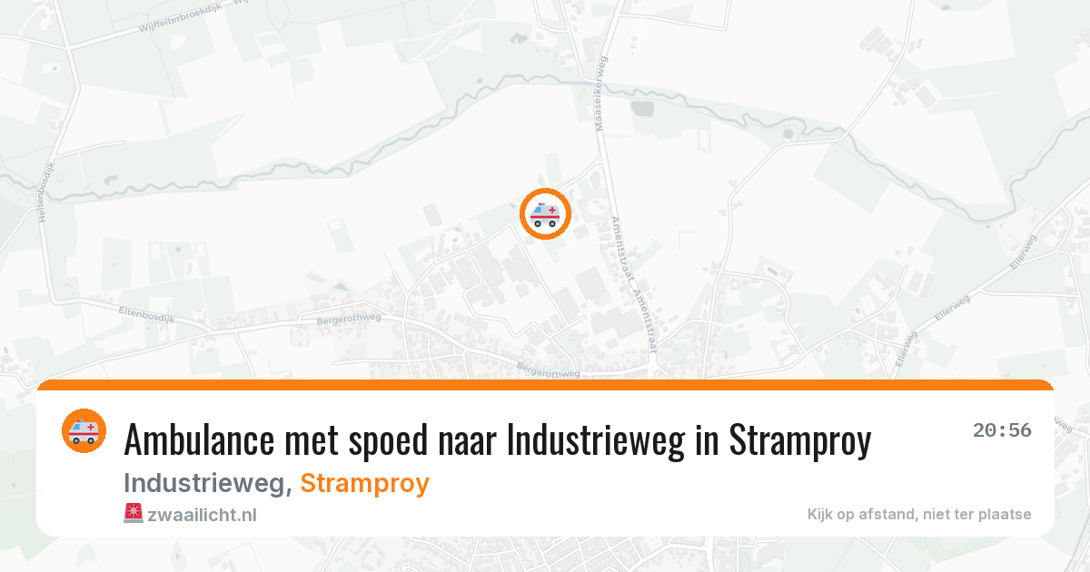 Ambulance met spoed naar Industrieweg in Stramproy — 29 jun 2026