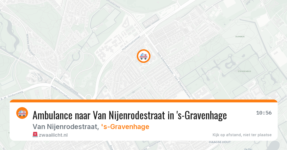Ambulance naar Van Nijenrodestraat in 's-Gravenhage — 30 jun 2026