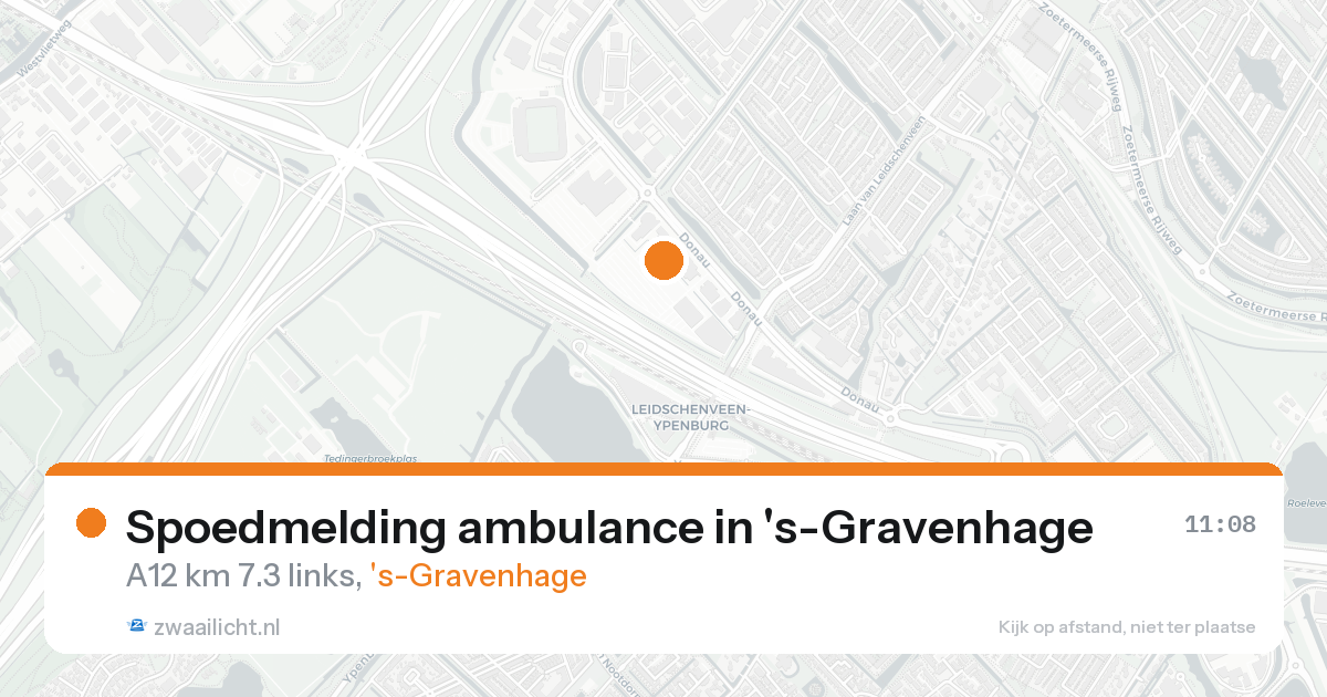 Spoedmelding ambulance in 's-Gravenhage — 18 aug 2026