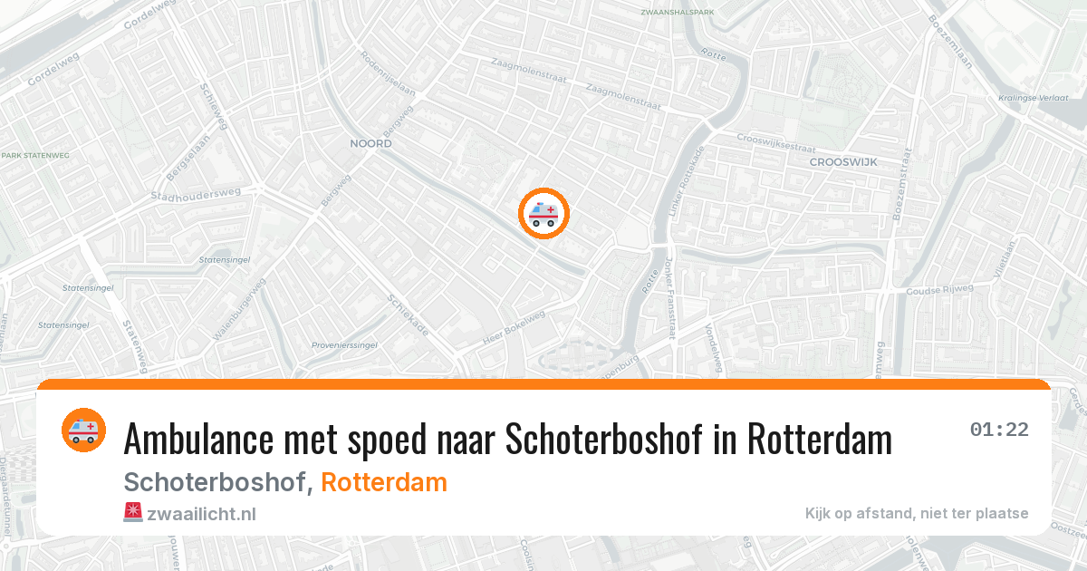 Ambulance met spoed naar Schoterboshof in Rotterdam — 29 mrt 2026