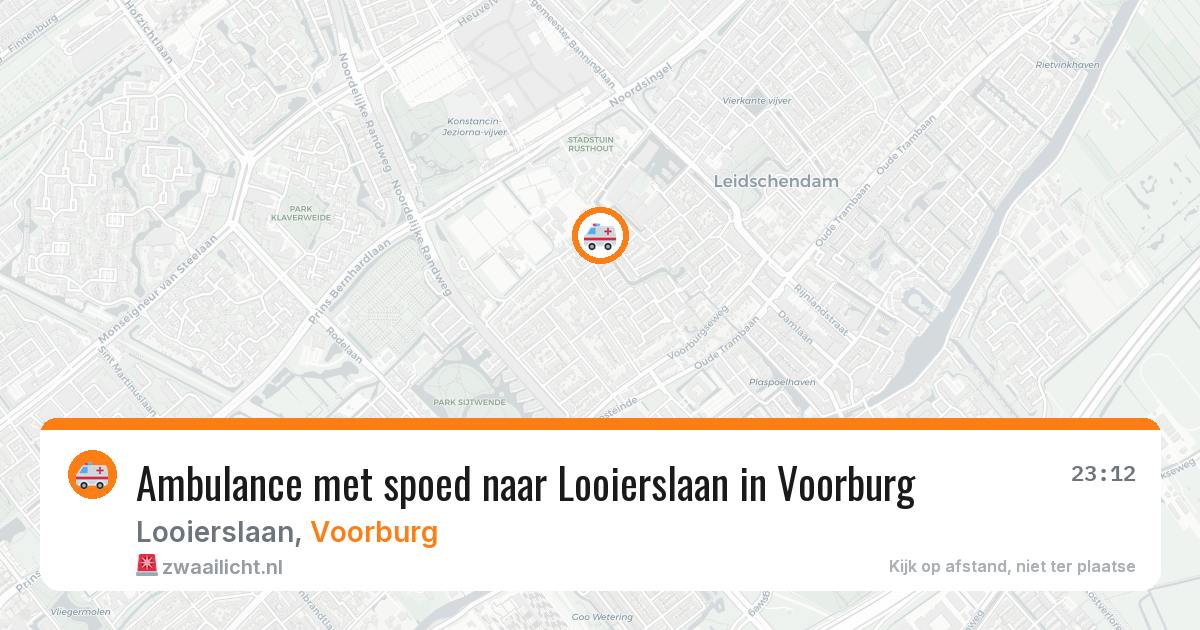 Ambulance met spoed naar Looierslaan in Voorburg — 9 apr 2026