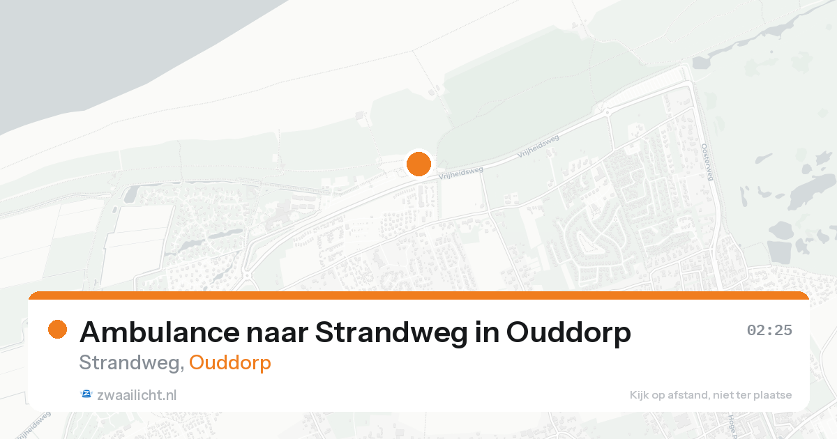 Ambulance naar Strandweg in Ouddorp — 29 mei 2026