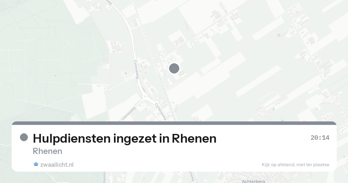 Hulpdiensten ingezet in Rhenen — 30 jan 2026 | 🚨 Zwaailicht.nl