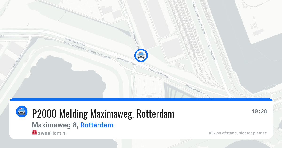 P2000 Melding Maximaweg, Rotterdam — 30 jul 2026