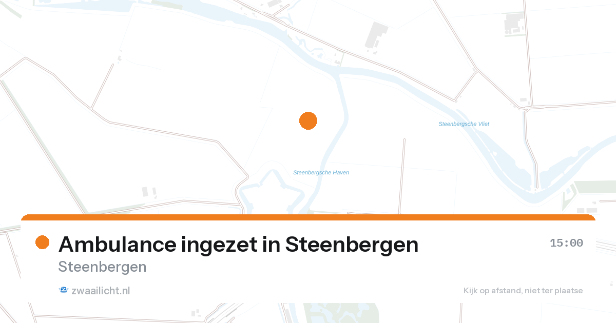 Ambulance ingezet in Steenbergen — 30 jun 2026