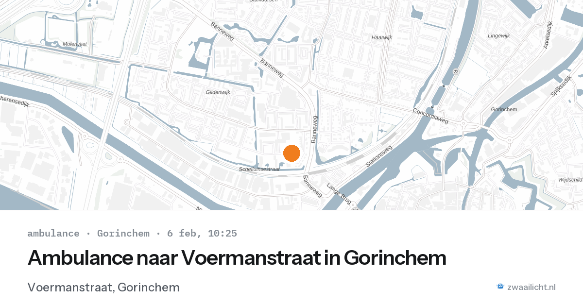 Ambulance naar Voermanstraat in Gorinchem — 6 feb 2026
